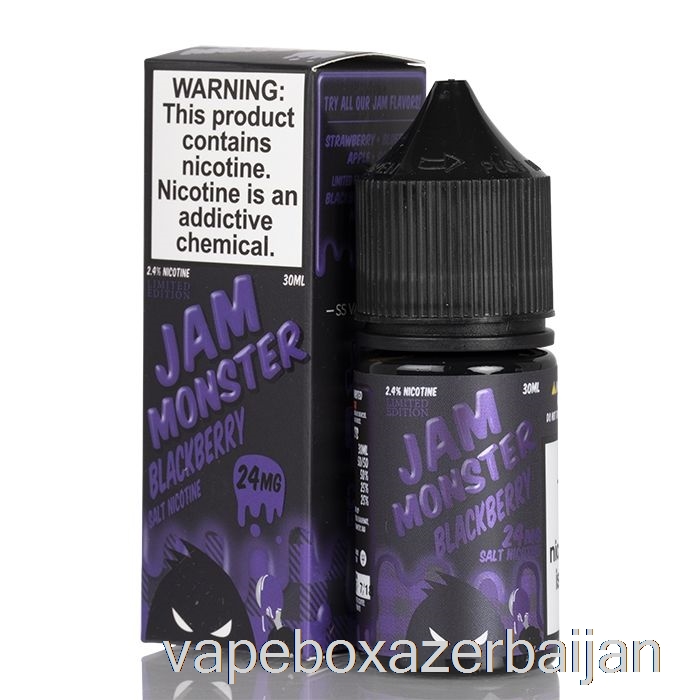 Vape Azerbaijan Blackberry - Jam Monster Salts - 30mL 24mg